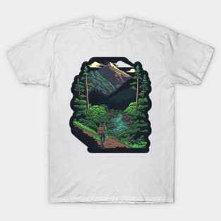 Cute Hiker Enjoying Nature - Buy and Plant a Tree T-Shirt